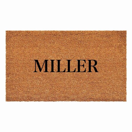 Calloway Mills Personalized Door Mat, Black, Natural, 24 in W x 48 in L 111432448